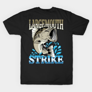 LARGEMOUTH BASS - BLACK BASS FISH - LUNKER FISH T-Shirt